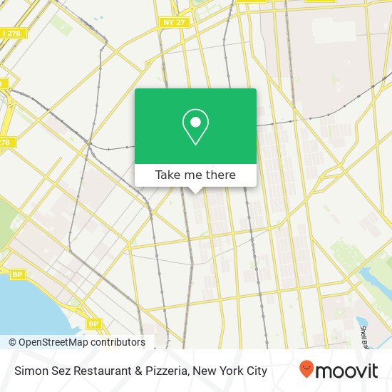 Mapa de Simon Sez Restaurant & Pizzeria