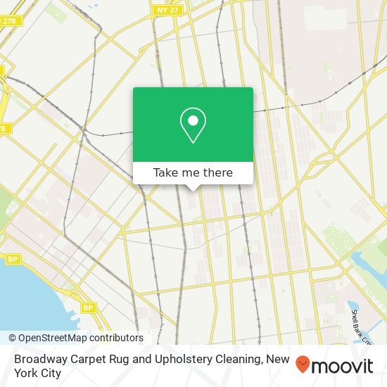 Mapa de Broadway Carpet Rug and Upholstery Cleaning