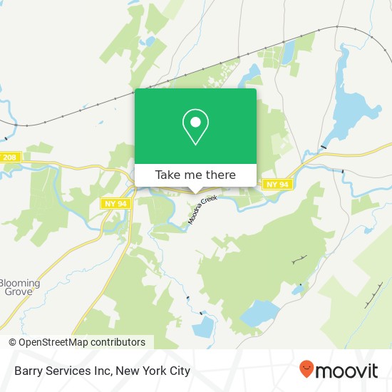 Barry Services Inc map