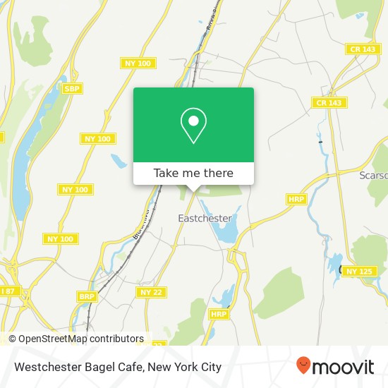 Mapa de Westchester Bagel Cafe