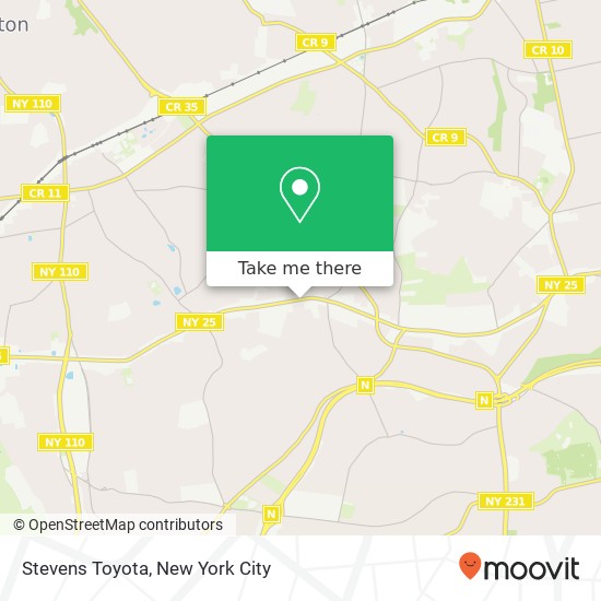 Mapa de Stevens Toyota