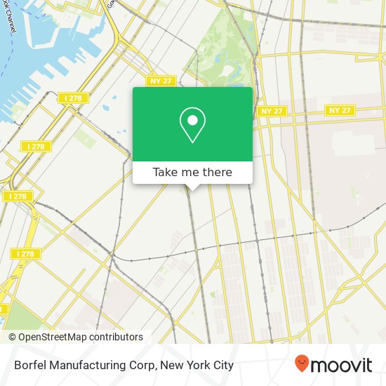 Borfel Manufacturing Corp map