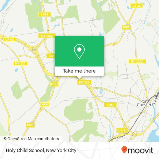 Holy Child School map