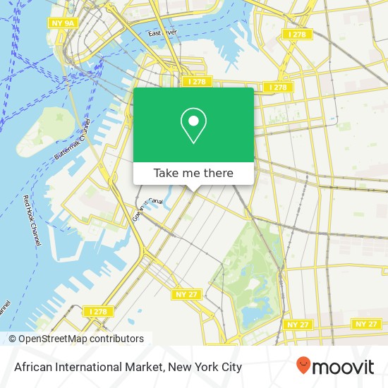 Mapa de African International Market