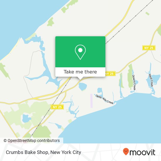 Mapa de Crumbs Bake Shop