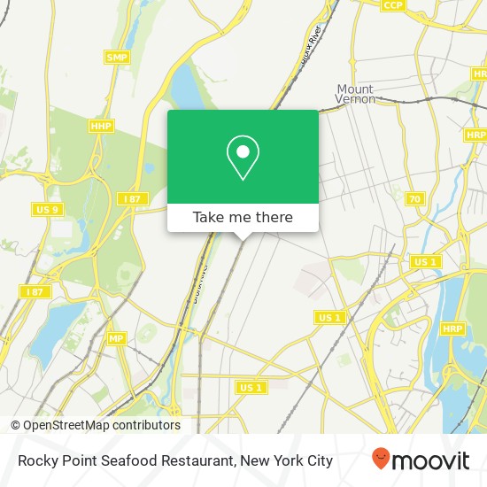 Mapa de Rocky Point Seafood Restaurant