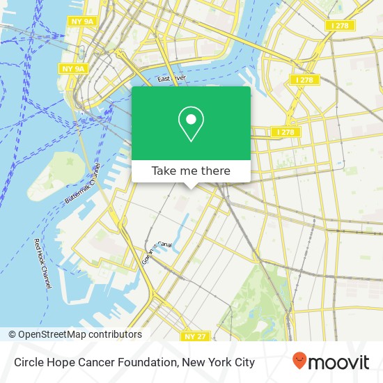 Mapa de Circle Hope Cancer Foundation