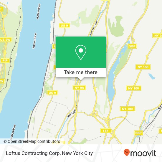 Loftus Contracting Corp map