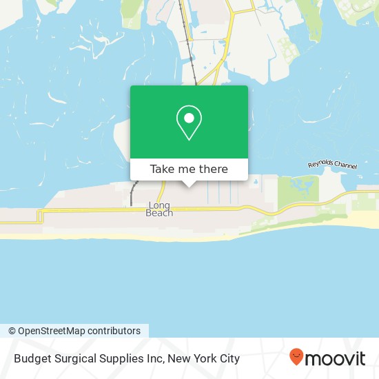 Mapa de Budget Surgical Supplies Inc