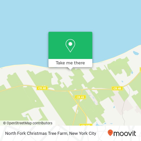 North Fork Christmas Tree Farm map