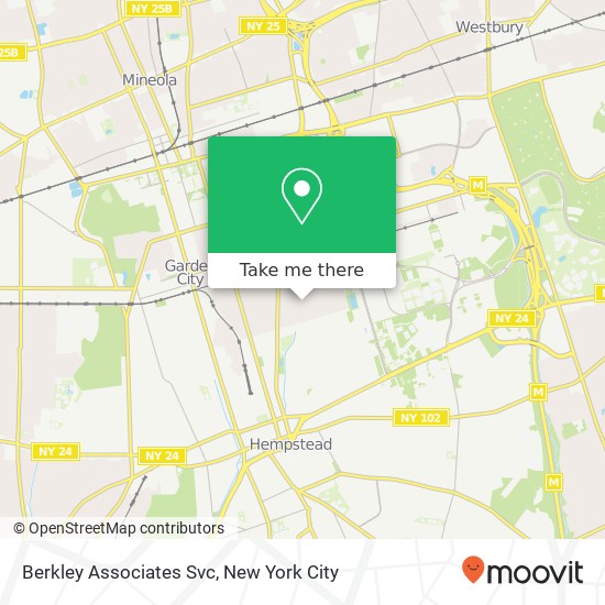 Mapa de Berkley Associates Svc