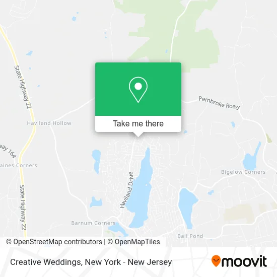 Creative Weddings map
