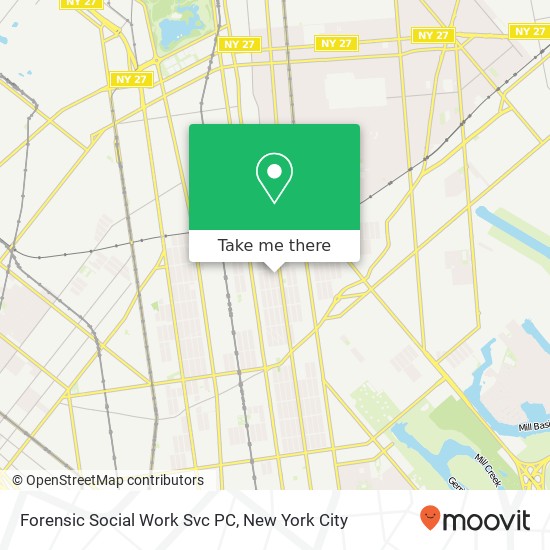 Forensic Social Work Svc PC map