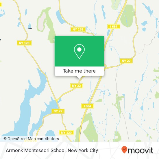 Armonk Montessori School map