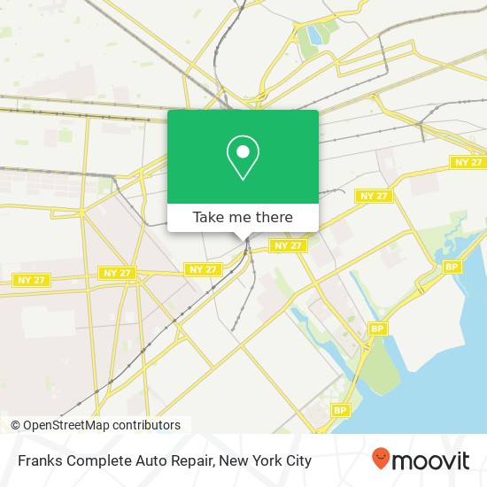 Mapa de Franks Complete Auto Repair