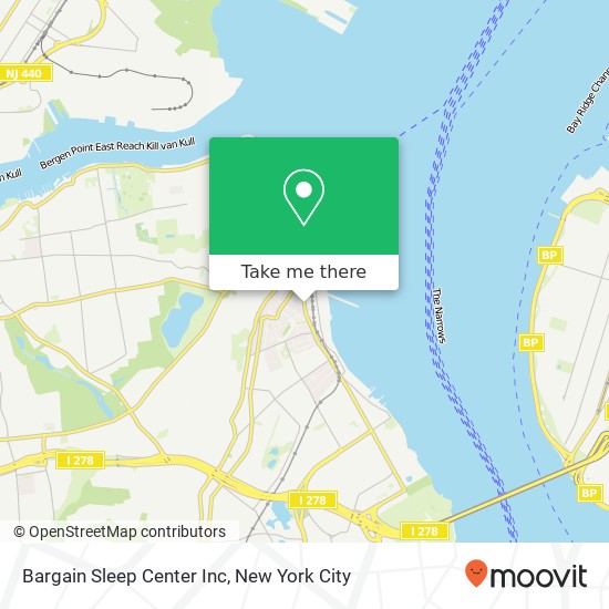 Bargain Sleep Center Inc map