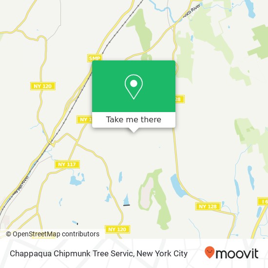 Mapa de Chappaqua Chipmunk Tree Servic