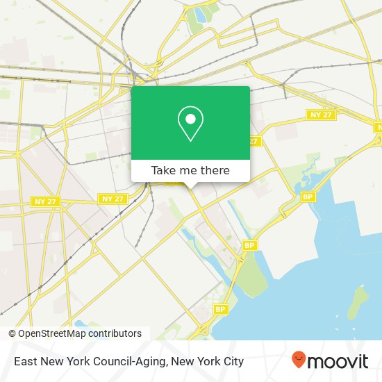 Mapa de East New York Council-Aging