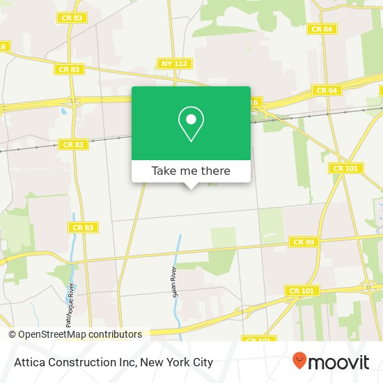 Attica Construction Inc map