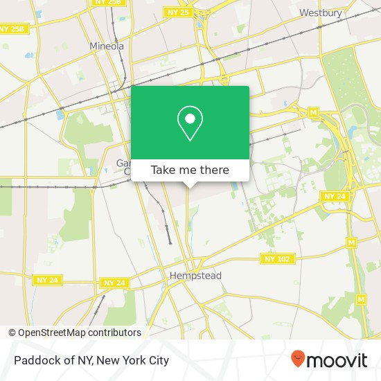 Mapa de Paddock of NY