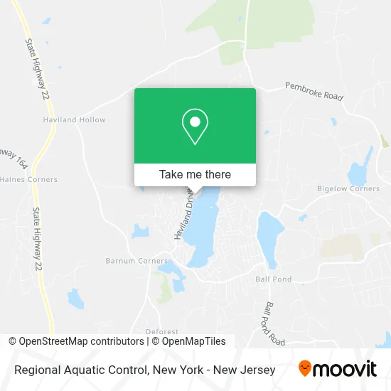 Regional Aquatic Control map