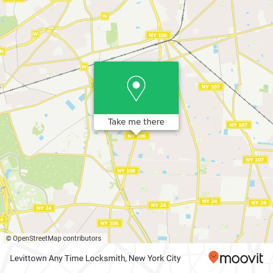 Mapa de Levittown Any Time Locksmith