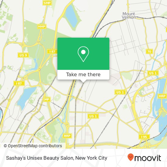 Mapa de Sashay's Unisex Beauty Salon