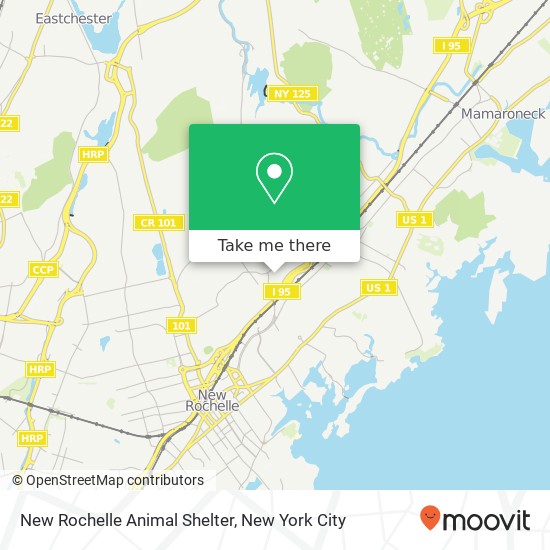 New Rochelle Animal Shelter map