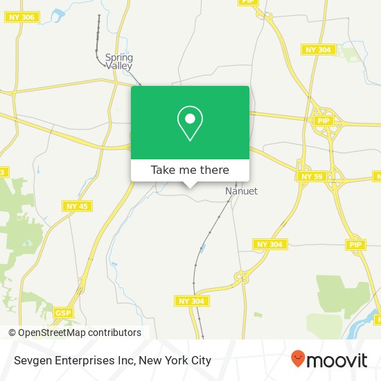 Sevgen Enterprises Inc map