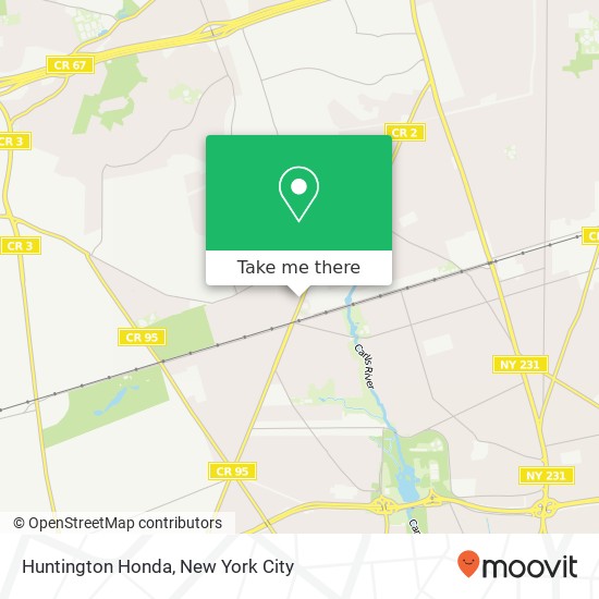 Huntington Honda map