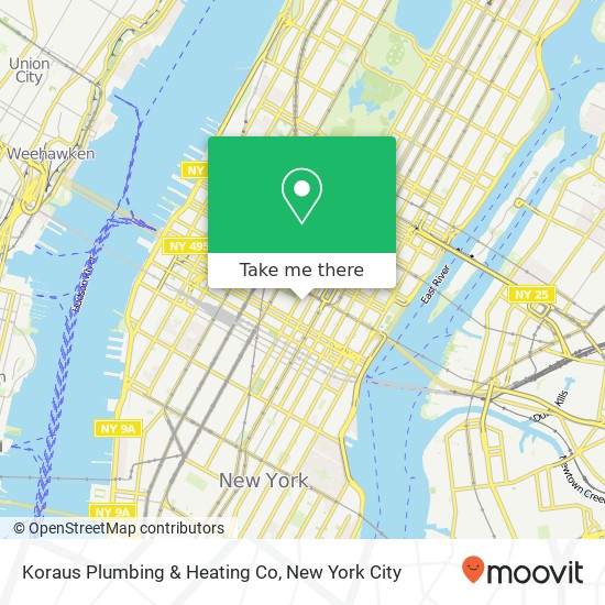 Koraus Plumbing & Heating Co map