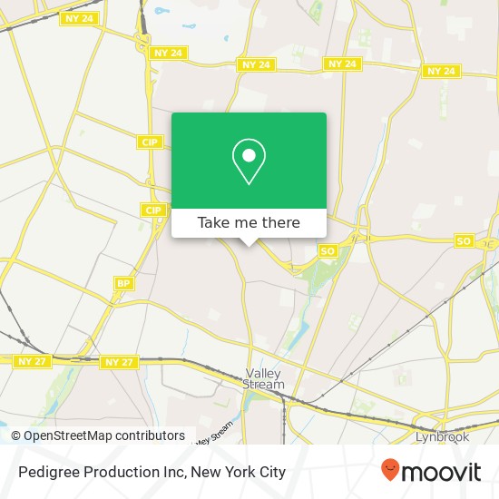 Pedigree Production Inc map