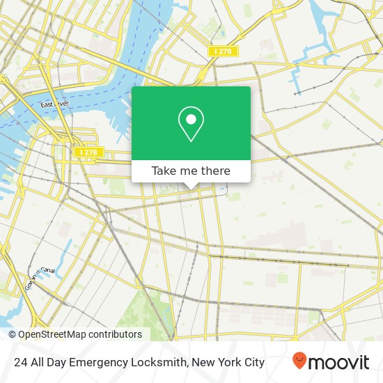 24 All Day Emergency Locksmith map