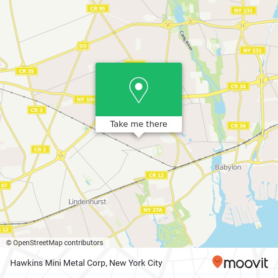 Hawkins Mini Metal Corp map