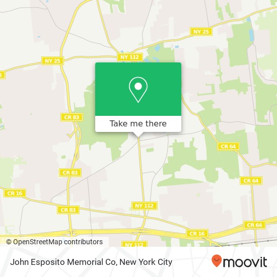John Esposito Memorial Co map