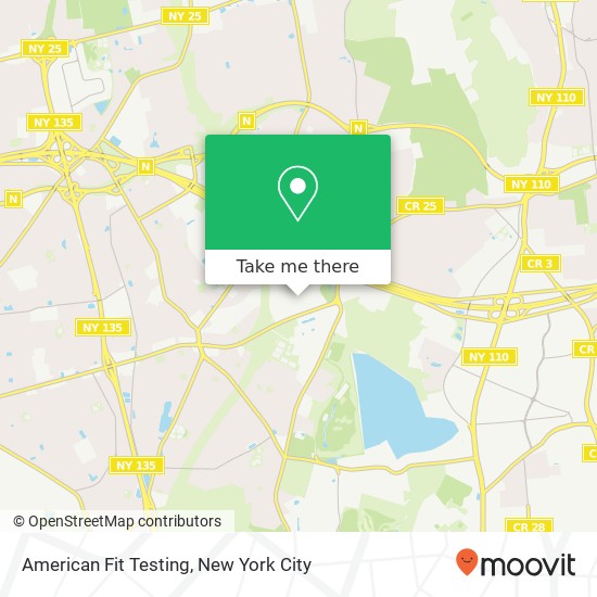 Mapa de American Fit Testing