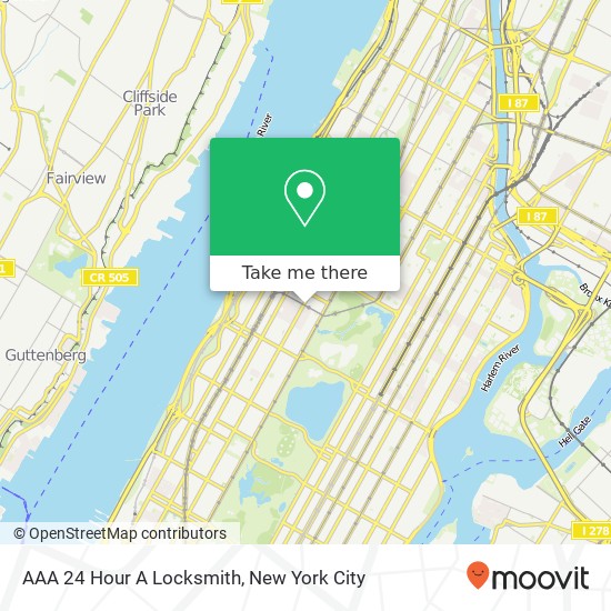 AAA 24 Hour A Locksmith map