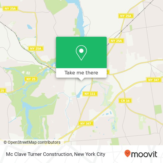Mc Clave Turner Construction map