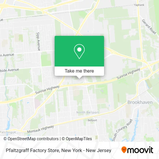 Pfaltzgraff Factory Store map