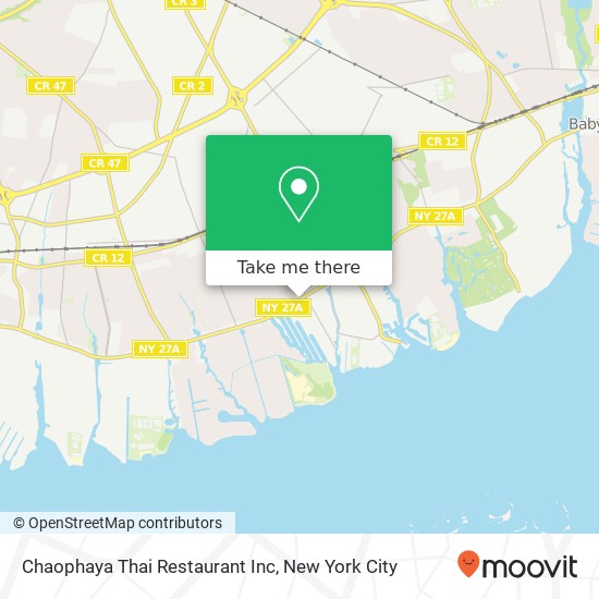 Chaophaya Thai Restaurant Inc map