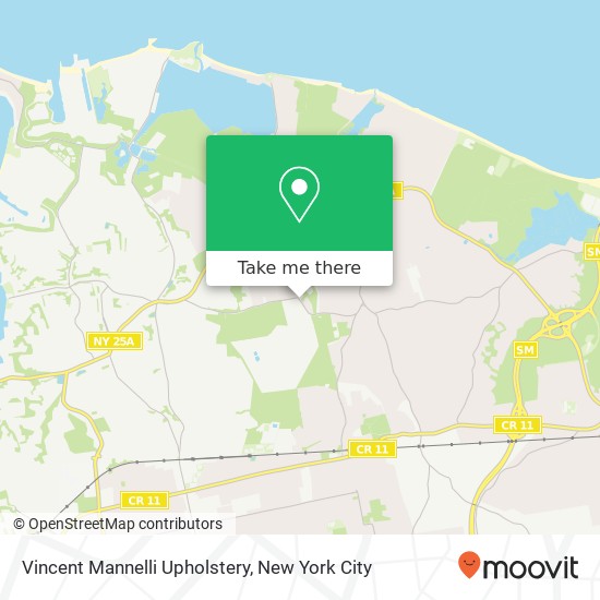 Mapa de Vincent Mannelli Upholstery