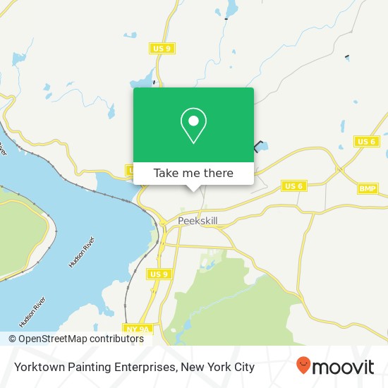 Yorktown Painting Enterprises map