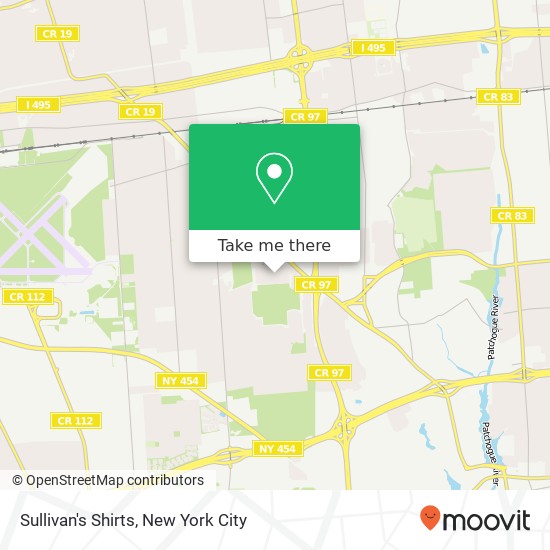 Sullivan's Shirts map