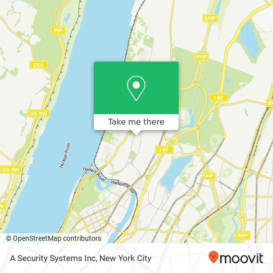 A Security Systems Inc map