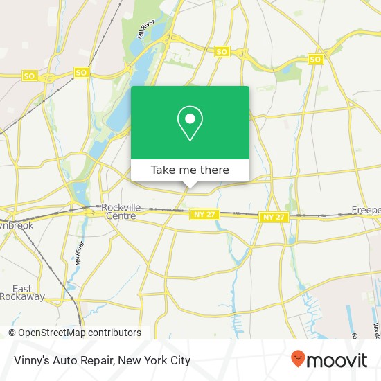 Vinny's Auto Repair map