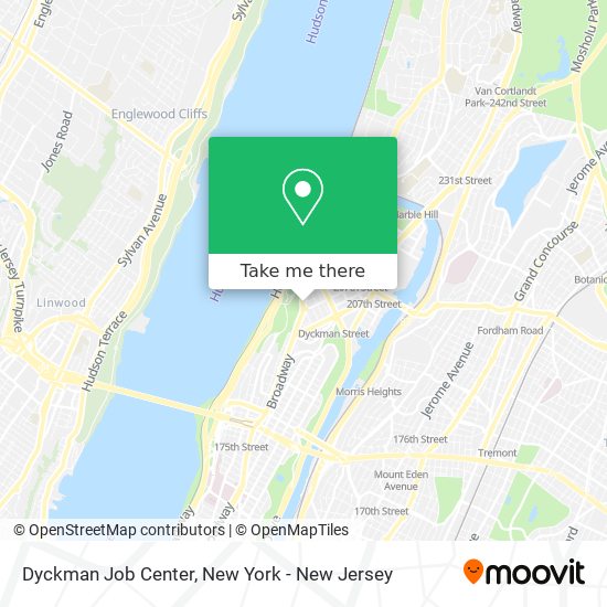 Dyckman Job Center map