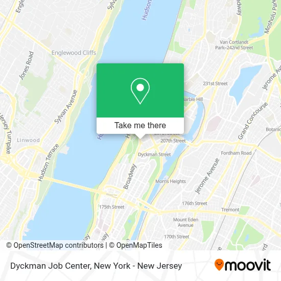 Dyckman Job Center map