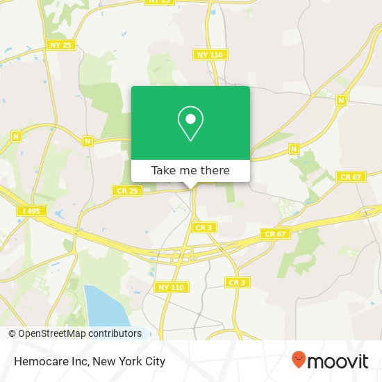 Hemocare Inc map