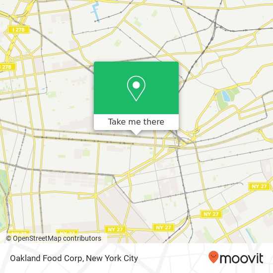 Mapa de Oakland Food Corp