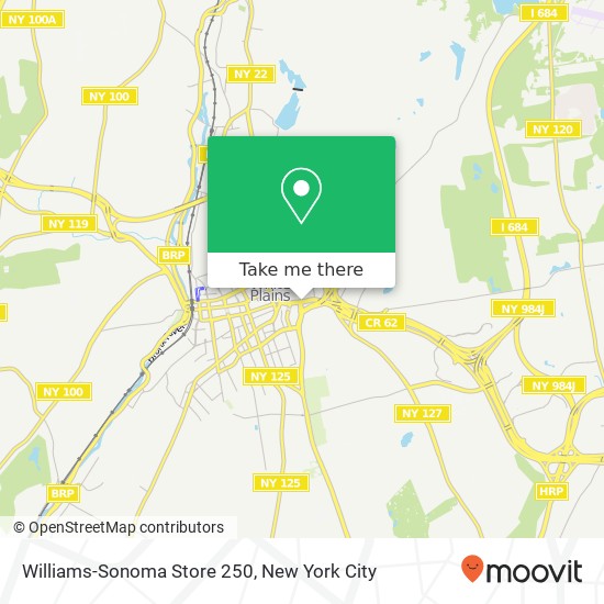 Mapa de Williams-Sonoma Store 250